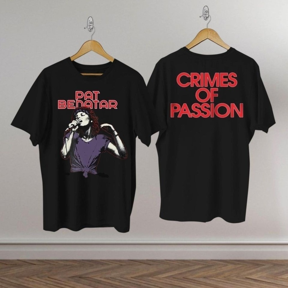 1980 Pat Benatar Crimes Of Passion Album Promo Tshirt 2 Sided